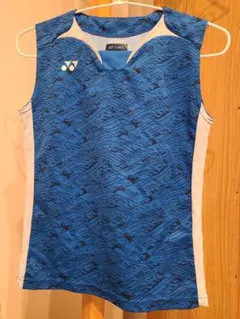 バドミントンゲームシャツ 青 JP 130 日本バドミントン協会検定合格品