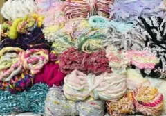 (特別セット)素材糸、変わり糸、引き揃え糸、ファンシーヤーン❁⃘*.゜NO.2