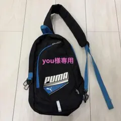 PUMA ボディバッグ ブラック/ブルー