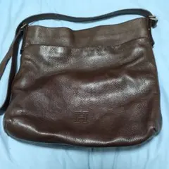 HIROFU ヒロフ レザー ショルダーバッグ ブラウンのサムネイル