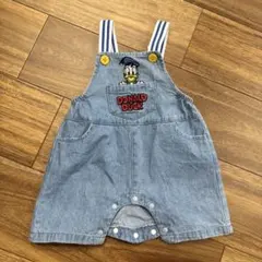 フタフタ　バースデイ　ドナルド デニム　オーバーオール 70