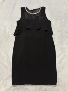 Diagram グレイスコンチネンタル　ビジュースタンドフレアワンピース S 黒