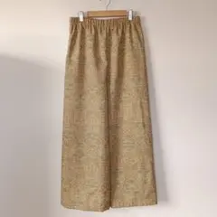 着物リメイク　ワイドパンツ　スヌード付き