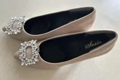 SESTO セスト ポインテッドトゥパンプス ビジュー付き