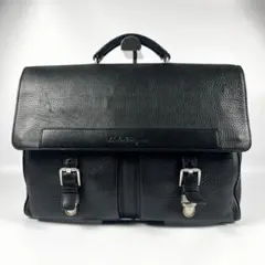 Ferragamo ブリーフケース　ビジネスバッグ　レザー　ブラック シボ革のサムネイル