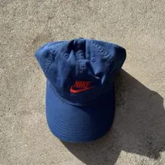 NIKE 刺繍ロゴ キャップ ブルー ヴィンテージ 古着　90s ストリート