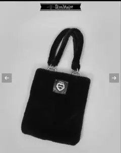 DimMoire ディムモアール もこもこトートバッグ ブラック