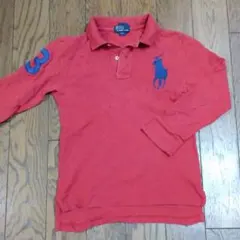最終値下げ　ラルフローレン ポロシャツ 長袖　赤