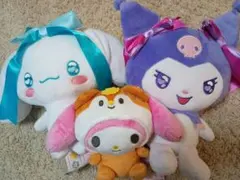 ポムポムプリン・シナモロール・クロミ ぬいぐるみセット