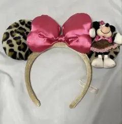 ディズニー カチューシャ ミニー ヒョウ柄 レオパード