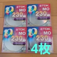 【未使用】Macintosh用　TDK MO 230MB　4枚のサムネイル