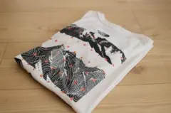 ノースフェイスTシャツ 山の地形図デザイン