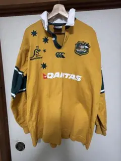 デッドストック 1993 オーストラリア ワラビーズ 長袖 ラガーシャツ M デッドストック 1993 オーストラリア ワラビーズ 長袖 ラガーシャツ M