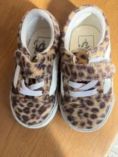 美品　VANS キッズスニーカー レオパード 13.5cm