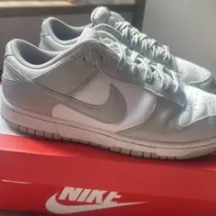 Nike Dunk Low ホワイトグレー スニーカー26.5cm＄最終値下げ＄