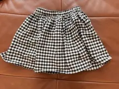 GLOBAL WORKギンガムチェック柄 キュロットスカート　120-130