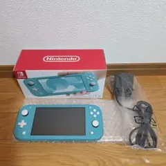 極美品 Switch Lite 動作OK 新品時画面フィルム貼付 ターコイズ