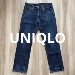 UNIQLO ストレートデニム インディゴブルー　31インチのサムネイル