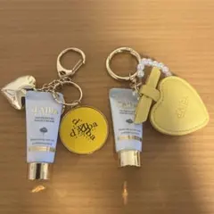 【未使用】d'Alba ハンドクリーム付きキーホルダー【ダルバ】