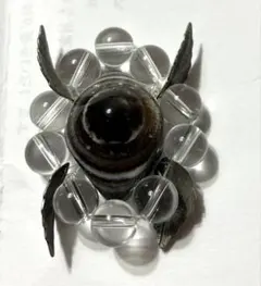 アイアゲート　パワーストーン　ブローチ