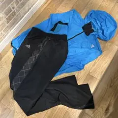 adidas ジャージ上下セット 青