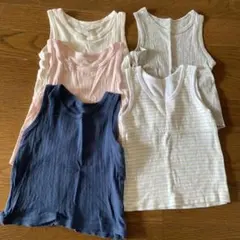コットンメッシュタンクトップ80 5枚セット