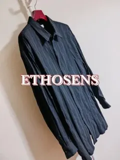 ETHOSENS 黒 長袖シャツのサムネイル