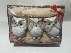 フクロウの置物 3体セット新品、未使用