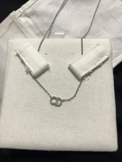 【正規品】Christian Dior CDロゴ シルバーチェーン ネックレス