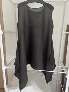 me issey miyake ノースリーブシャツ タンクトップ黒 - メルカリ