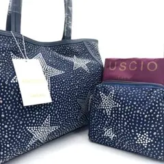 GUSCIO グッシオ スタッズ 星柄 トートバッグ ポーチ付 新品・未使用品のサムネイル