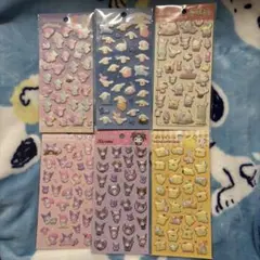 サンリオ　ぷくっとシール6種類　まとめ売り