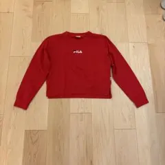FILA レッド スウェット Lサイズ