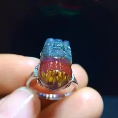 ハニーシトリンファントム12mm虹入り 魔晶ゼウス - メルカリ