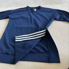 adidas アディダス　長袖Tシャツ　レディースM ネイビー長袖　ほぼ新品