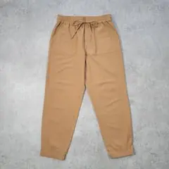 【美品】ELLE エル ベージュ テーパードパンツ 38