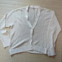 ユニクロ　メッシュショートカーディガン　L