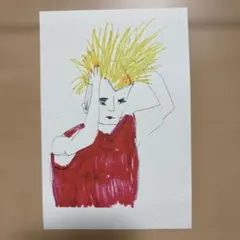 【1点物】手描きイラスト ポストカード　プリント