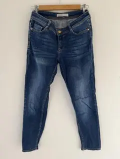 ZARA BASIC Z1975 DENIM ダークブルースキニージーンズ 36