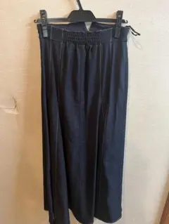 ブラック フレアスカート ゴム入り