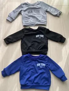 【送料込・ほぼ新品】NEW YORK USA トレーナー 3点セット　6-9M