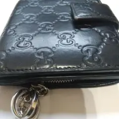 GUCCI ブラック 長財布 エンボス加工