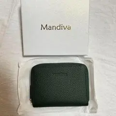 天然本革ミニ財布 グリーン カードケース 小銭入れ スキミング防止