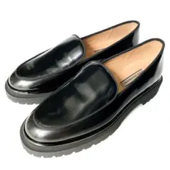 【美品】INTER-CHAUSSURES ローファー スリッポン ブラック 革靴