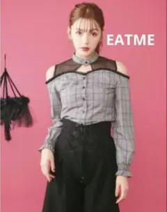 EATMEイートミー オーガンジーコンビブラウスのサムネイル