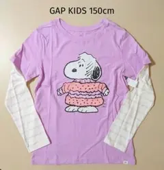 ギャップキッズ GAP スヌーピー 長袖Tシャツ 150cm ロンＴ ピンク