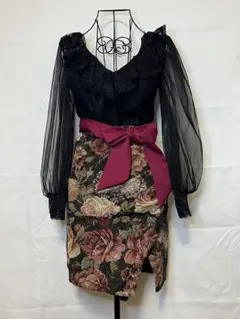 MORGAN DE TOI 花柄 トップス 長袖 ギャザー フリル 上下セット - メルカリ
