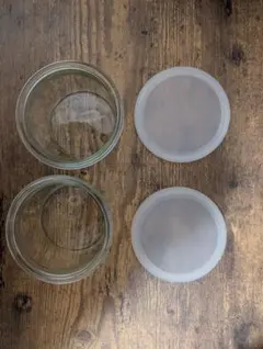 WECK ガラス瓶 140ml 2個セット シリコン蓋付き