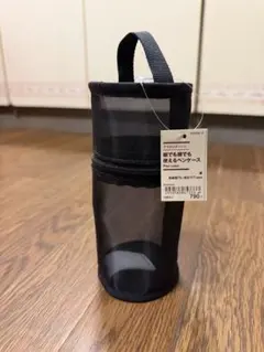ナイロンメッシュ 縦でも横でも使えるペンケース 黒のサムネイル