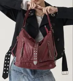 2WAYドットスタッズリンプバッグ　WHO＇Ｓ　WHO gallery レッドのサムネイル